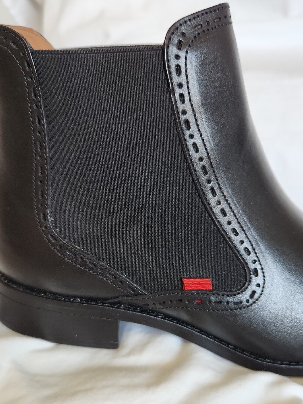 Marc Joseph Sands Street Leather Slip On Ankle Boots Black Brushed Napa Womens 7 - Picture 8 of 13